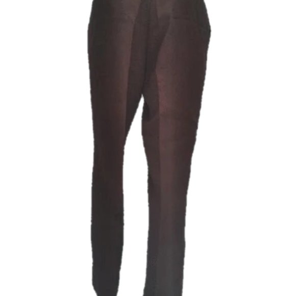 Escada Brown Pleated Dress Pants - Picture 2 of 4